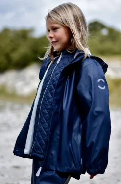 Børn MikkLine Mikk-Line Regnsæt med Seler, Blue Nights