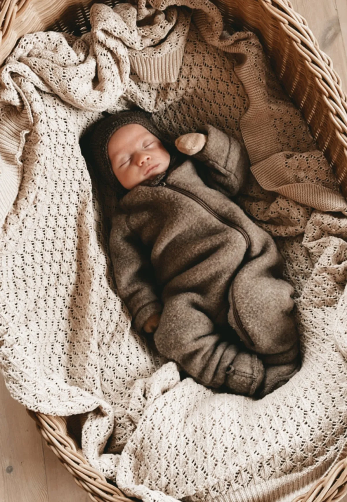 Børn MikkLine Mikk-Line Ulddragt Merino, Melange Denver