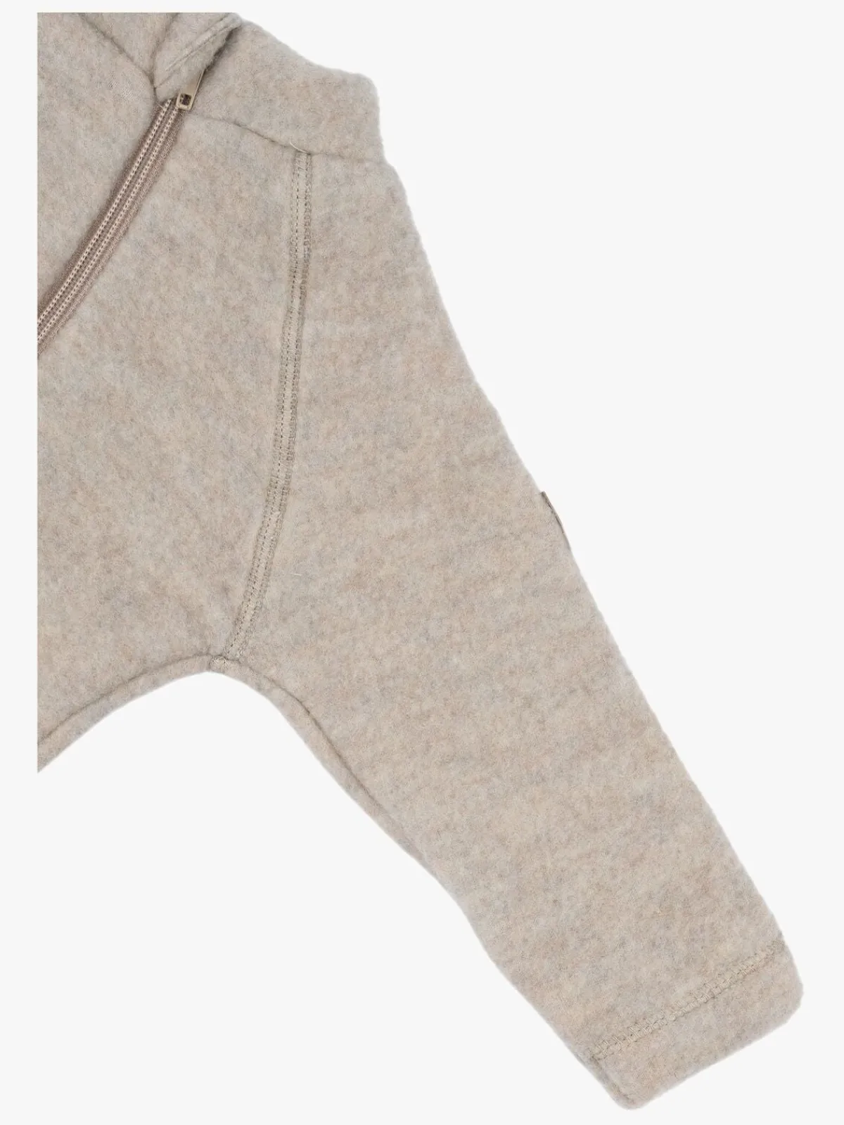Børn MikkLine Heldragter|Uldtøj-Mikk-Line Ulddragt Merino, Melange Offwhite