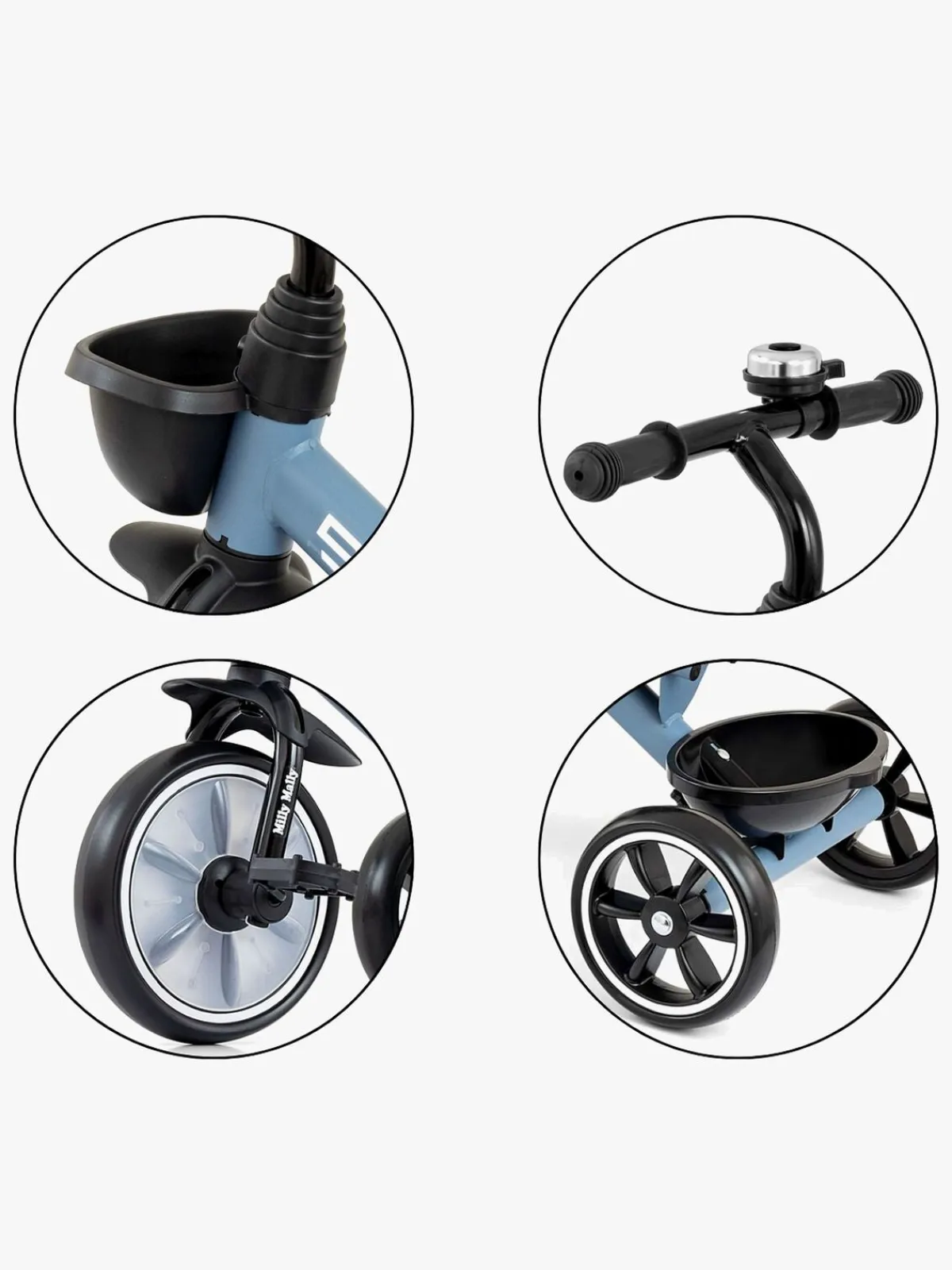 MillyMally Cykler-Milly Mally Bobby Trehjulet Cykel, Denim
