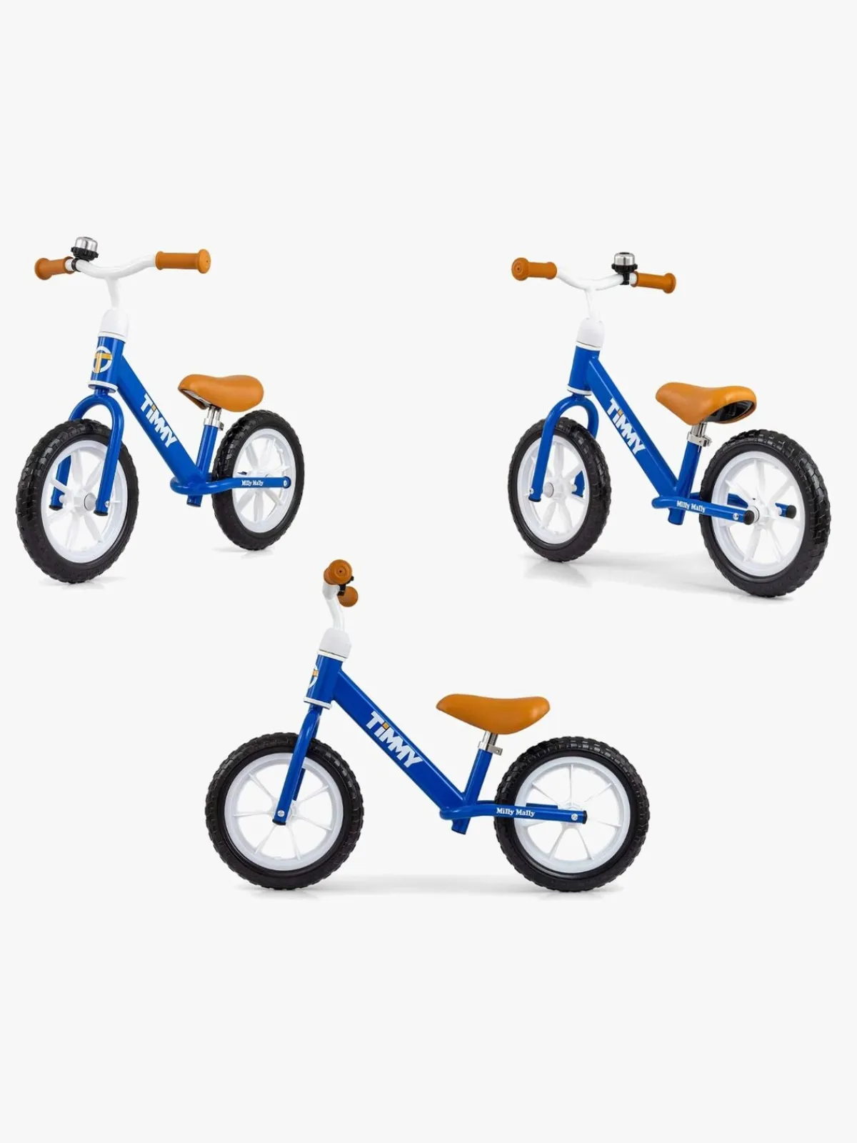 MillyMally Milly Mally Løbecykel Timmy 12 Tommer, Blå