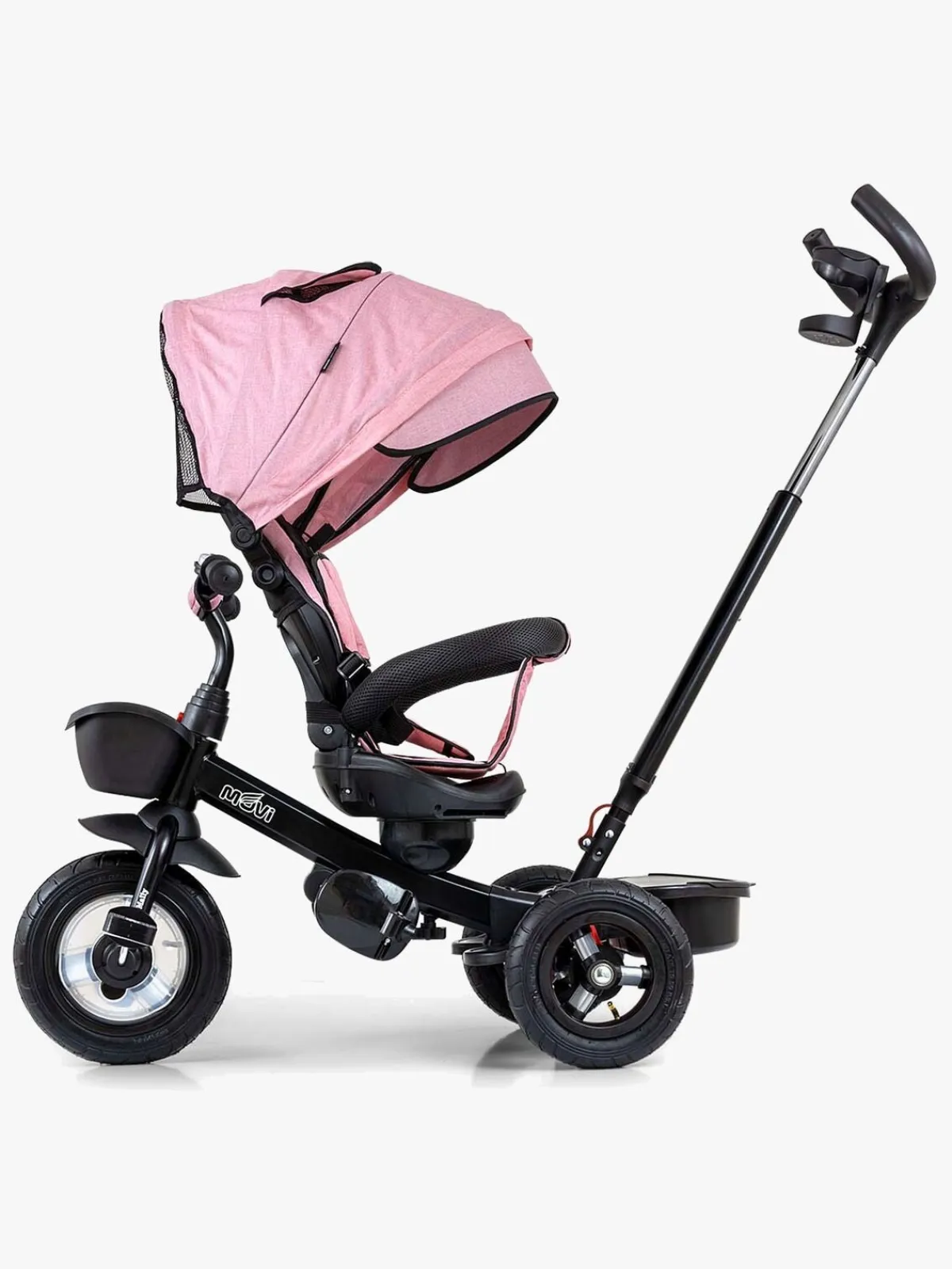 MillyMally Milly Mally Movi 5-i-1 Trehjulet Cykel, Sort/Lyserød