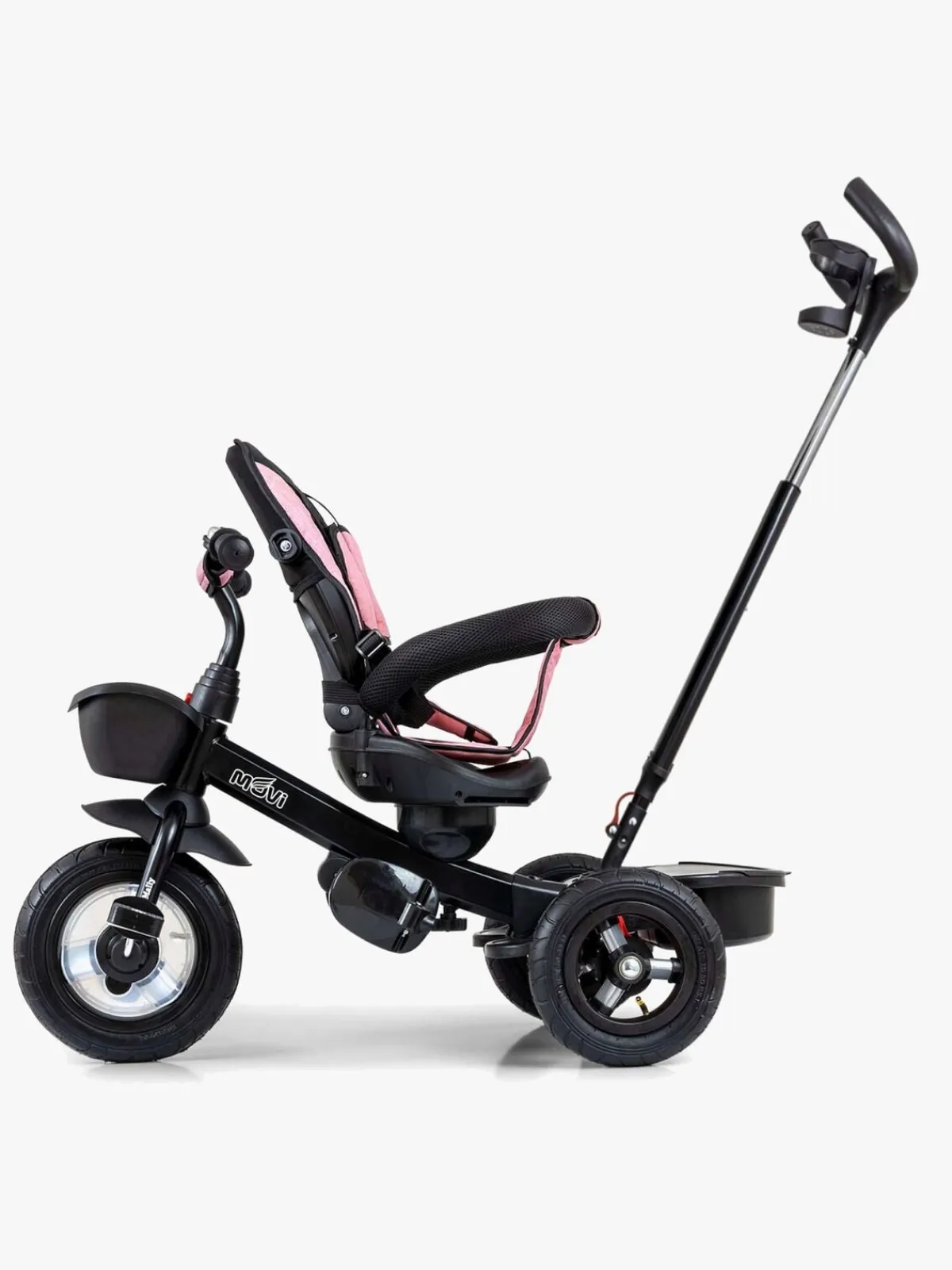 MillyMally Milly Mally Movi 5-i-1 Trehjulet Cykel, Sort/Lyserød