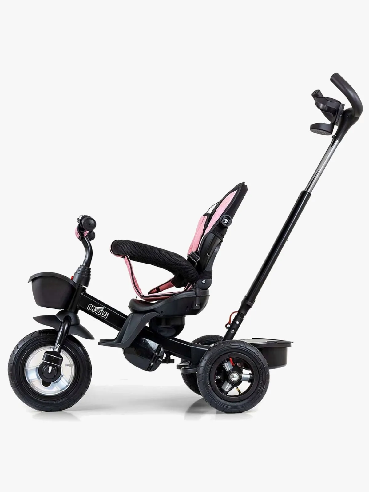 MillyMally Milly Mally Movi 5-i-1 Trehjulet Cykel, Sort/Lyserød