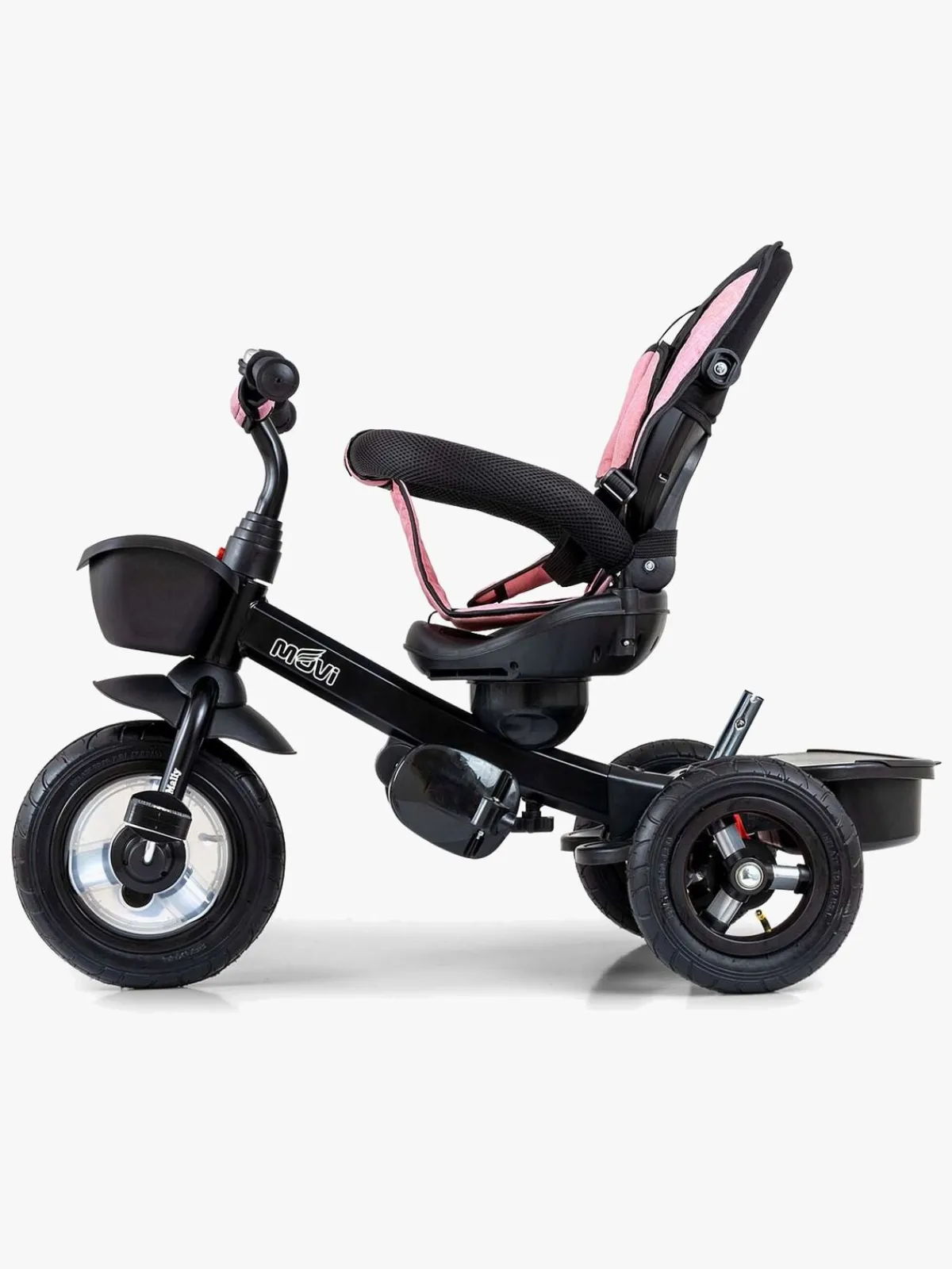 MillyMally Milly Mally Movi 5-i-1 Trehjulet Cykel, Sort/Lyserød
