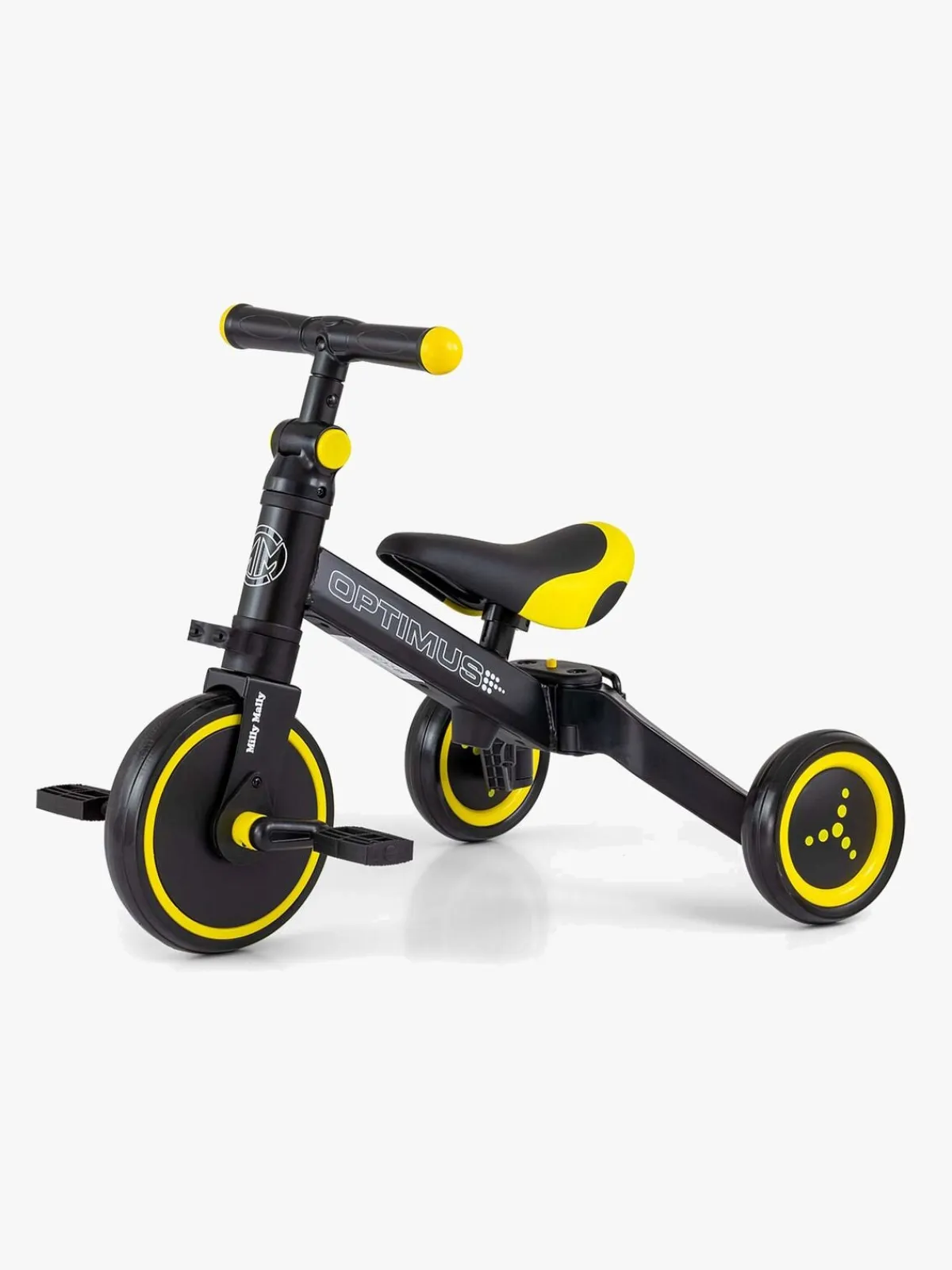 MillyMally Cykler-Milly Mally Optimus 3-i-1 Trehjulet Cykel, Sort