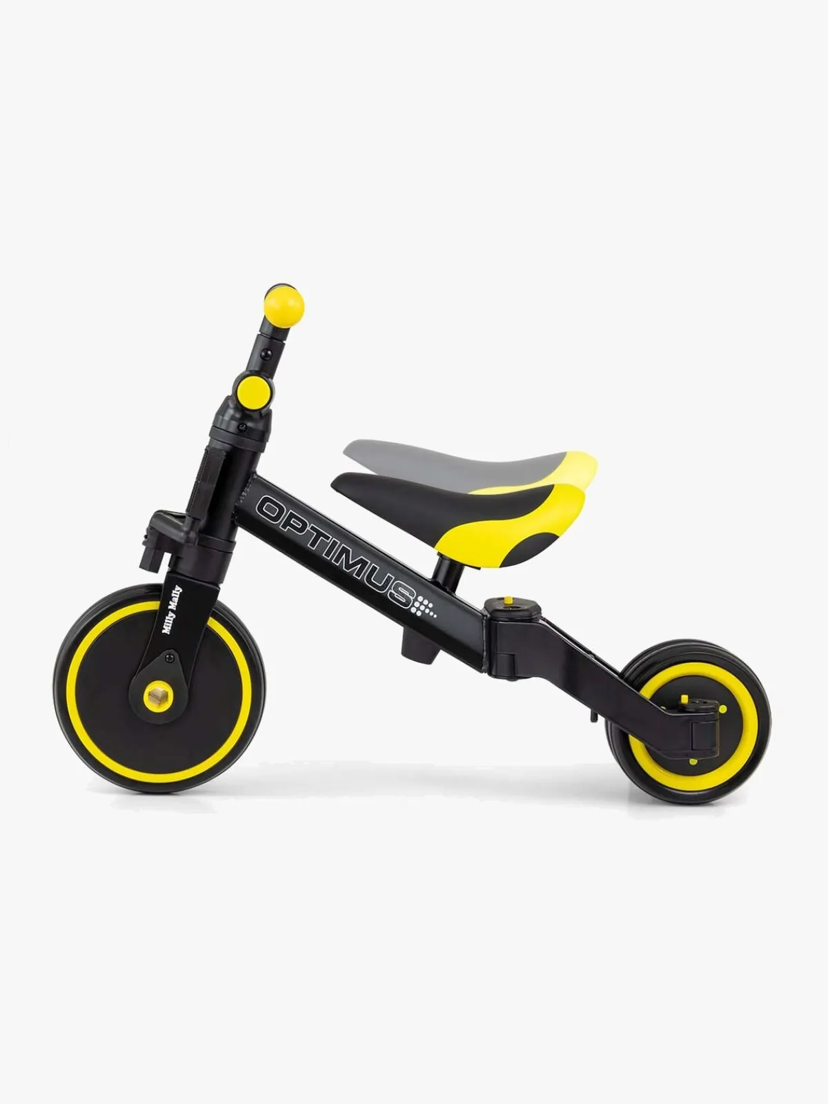 MillyMally Cykler-Milly Mally Optimus 3-i-1 Trehjulet Cykel, Sort