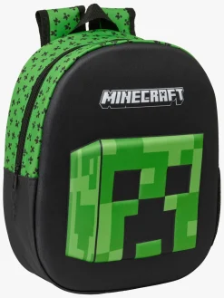 Børn Minecraft 3D Rygsæk 8.5L, Blå/Grøn