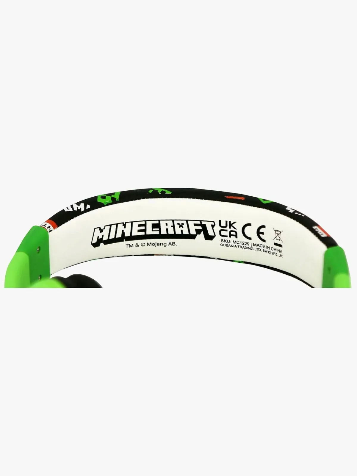 Elektronik & Media|OTLTechnologies Minecraft Høretelefoner med Ører 85dB Creeper Grøn