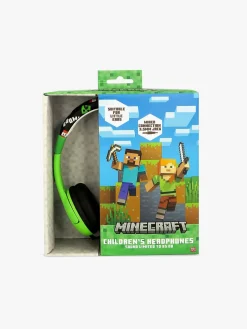Elektronik & Media|OTLTechnologies Minecraft Høretelefoner med Ører 85dB Creeper Grøn
