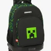 Tasker|Minecraft Trolley Kuffert 33L TNT, Blå/Grøn