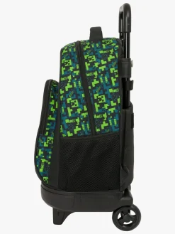 Tasker|Minecraft Trolley Kuffert 33L TNT, Blå/Grøn