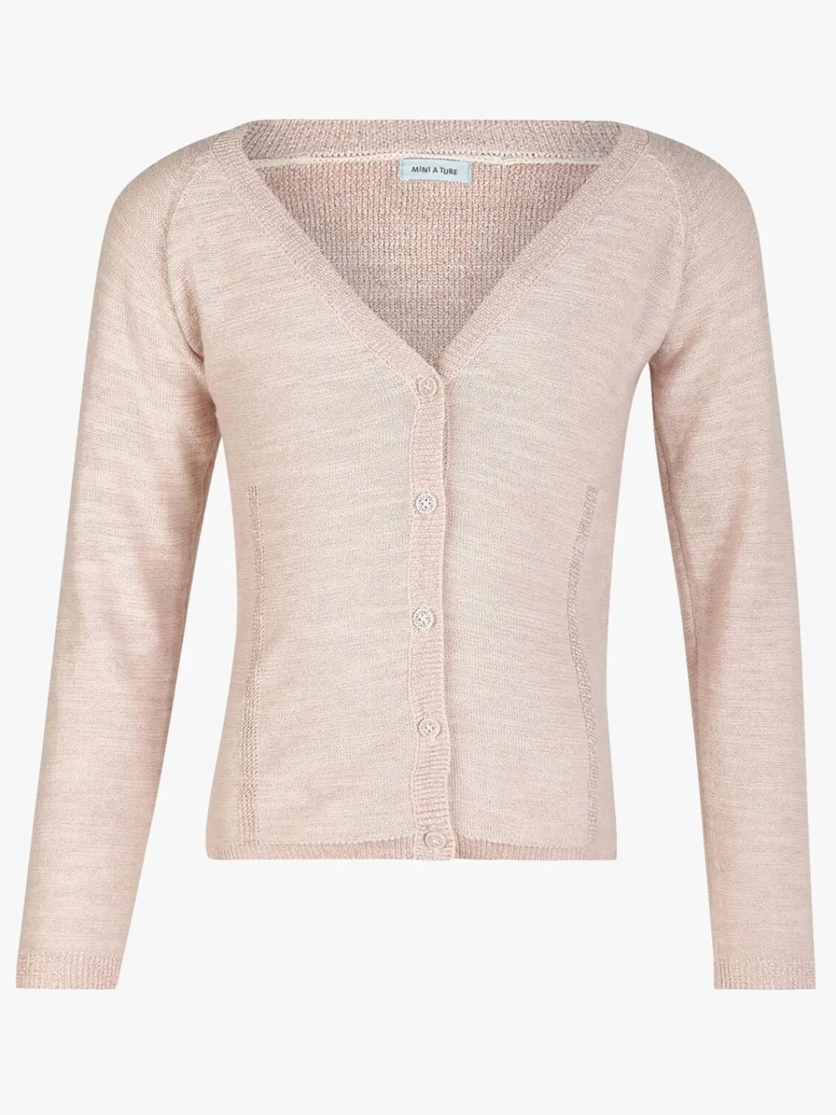 Børn MiniATure MINI A TURE Beline Cardigan, Pearl Blush