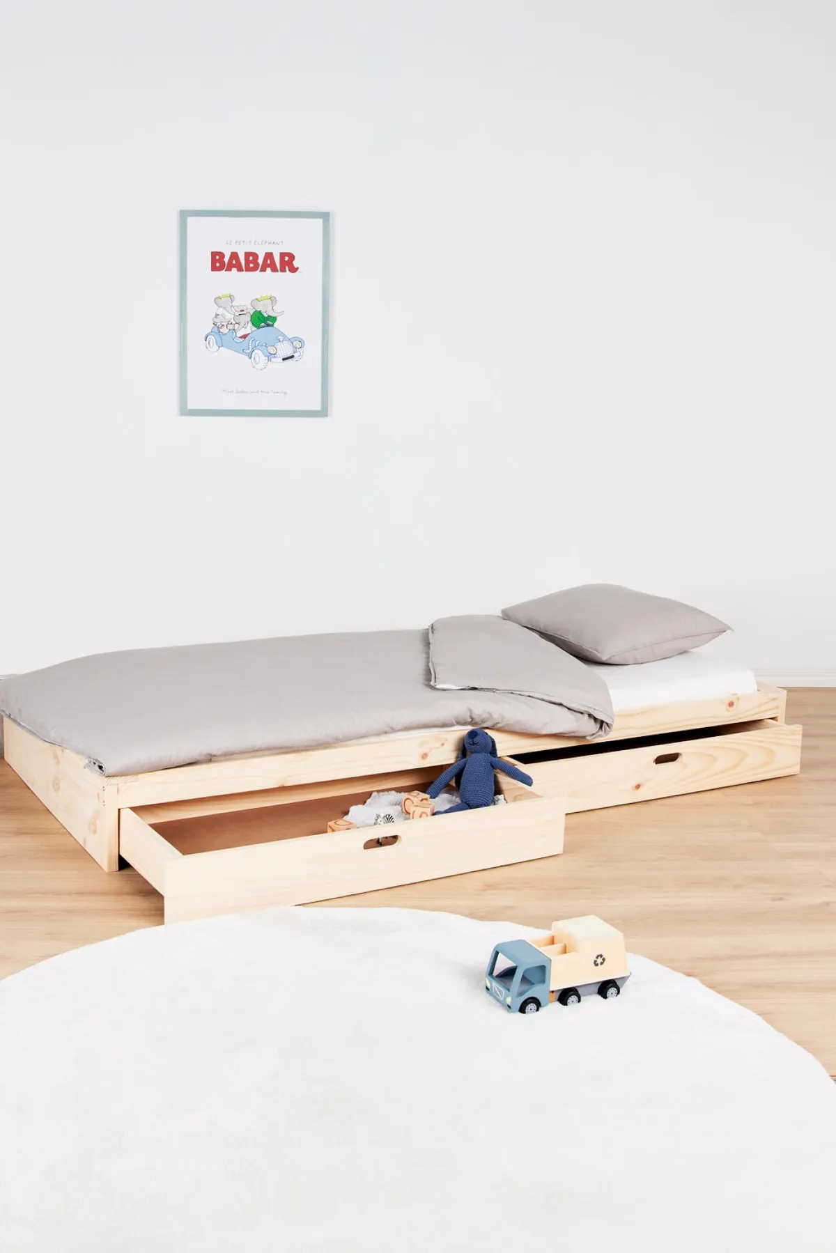 Børn Minitude ATLAS Juniorseng 90x200, Natur