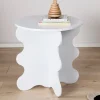 Børn Minitude  Bølget Sidebord, Hvid