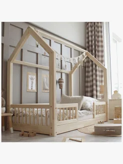 Børn Minitude CARTER Junior-/Montessori-seng 80x160, Natur