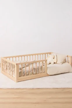 Børn Minitude DYLAN Juniorseng inkl. BabyMatex Madras Softi Plus 70x140, Natur