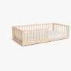 Børn Minitude Børnesenge & Tilbehør-DYLAN Juniorseng inkl. BabyMatex Madras Carpathia 70x140, Natur
