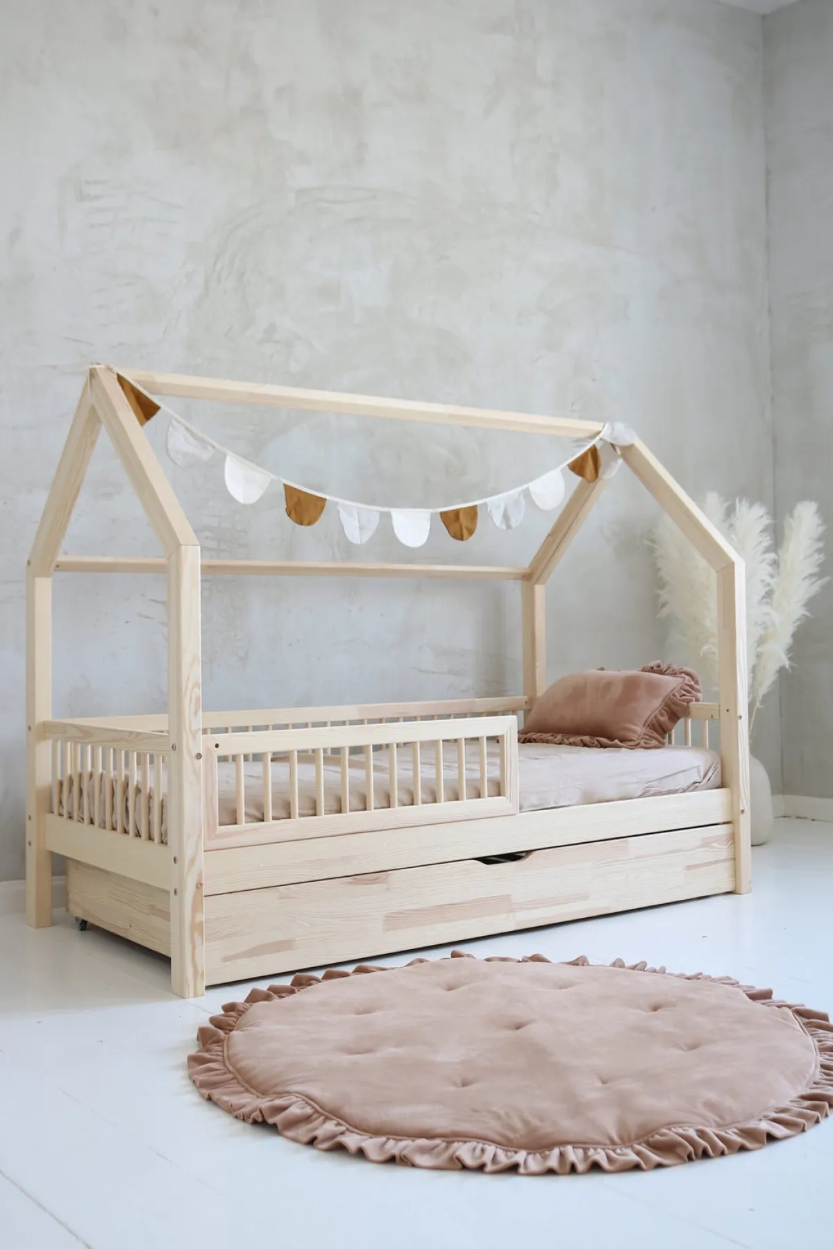 Børnesenge & Tilbehør|Minitude FINN Juniorseng 70x140, Natur