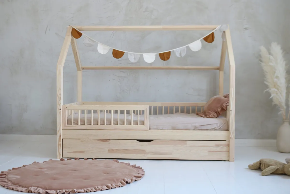 Børnesenge & Tilbehør|Minitude FINN Juniorseng 70x140, Natur