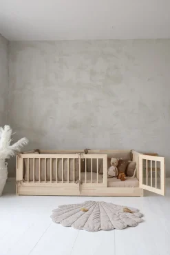 Børn Minitude JULIAN Junior-/Montessori-seng 100x200, Natur