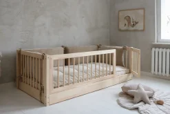 Børn Minitude JULIAN Junior-/Montessori-seng 100x200, Natur