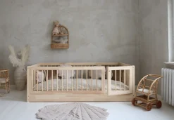 Børn Minitude JULIAN Junior-/Montessori-seng 100x200, Natur