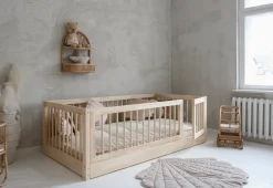 Børn Minitude JULIAN Junior-/Montessori-seng 100x200, Natur