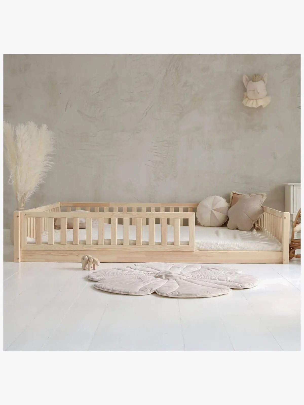 Børn Minitude MILES Junior-/Montessori-seng 140x200, Natur