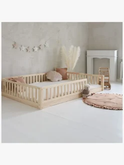 Børn Minitude MILES Junior-/Montessori-seng 140x200, Natur
