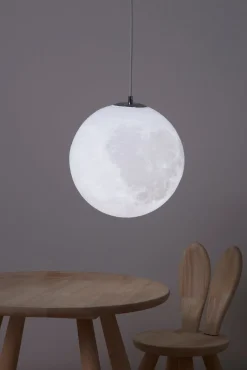 Børn Minitude MOON Loftslampe 30 cm, Hvid