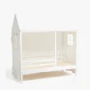 Børnesenge & Tilbehør|Minitude Nordic Jax Husseng 70x140 + Sengehimmel, Hvid