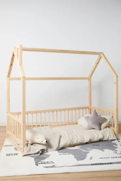 Børn Minitude Børnesenge & Tilbehør-Nordic MASON Juniorseng, Natur med BabyMatex Softi Plus Madras 70x160 cm
