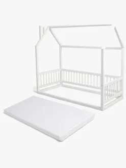 Børn Minitude Nordic Mason Juniorseng med BabyMatex Carpathia Madras 70x160 cm