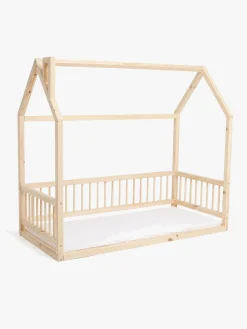 Børn Minitude Nordic MASON Juniorseng, Natur med BabyMatex Carpathia Madras 70x160 cm