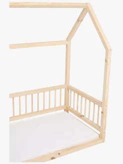 Børn Minitude Nordic MASON Juniorseng, Natur med BabyMatex Carpathia Madras 70x160 cm