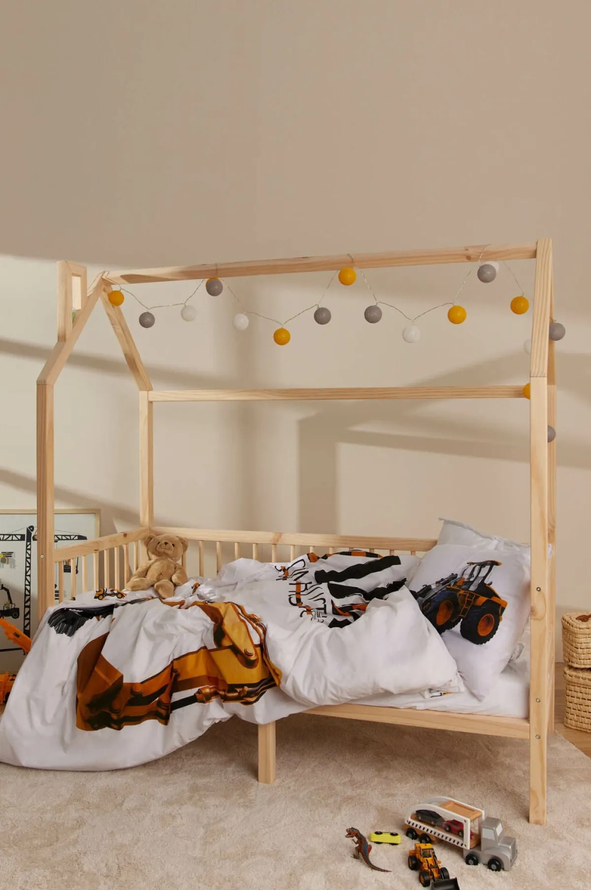 Børnesenge & Tilbehør|Minitude Nordic NOAH Juniorseng 70x160, Natur