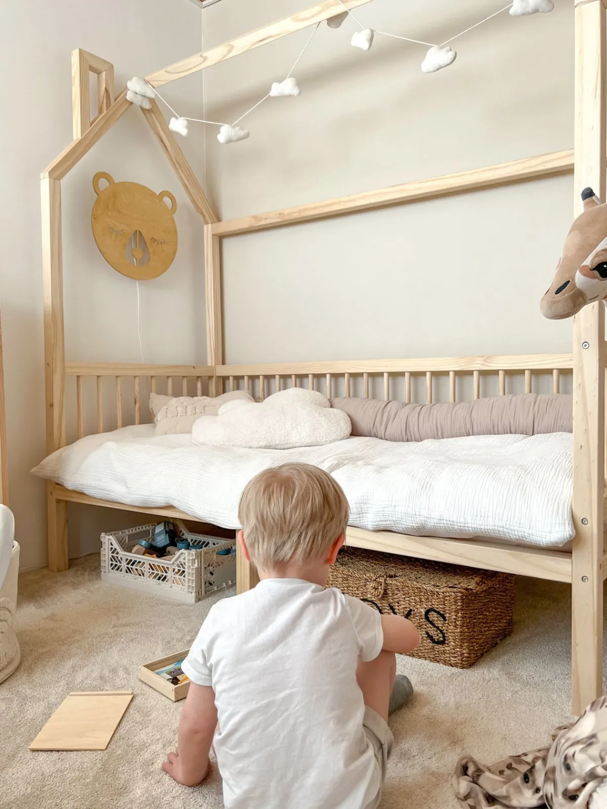 Børnesenge & Tilbehør|Minitude Nordic NOAH Juniorseng 70x160, Natur
