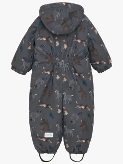 Børn Minymo Flyverdragt, Dark Gull Grey