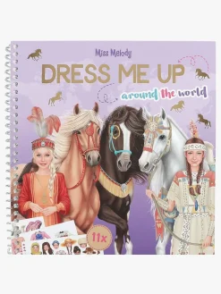 MissMelody Miss Melody Dress Me Up Klistermærkebog Around The World