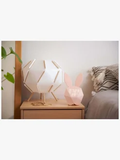 Børn MOB Vækkeur med Natlampe Kanin, Lyserød
