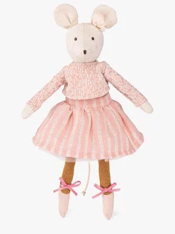 MoulinRoty Moulin Roty  Blød Dukke Mus Anna 28 cm