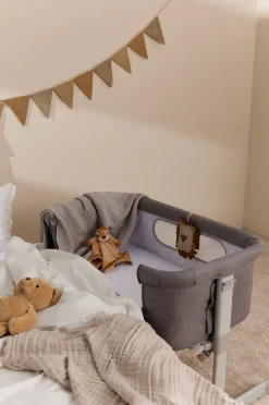 Børn Moweo ALEX Bedside Crib, Grå