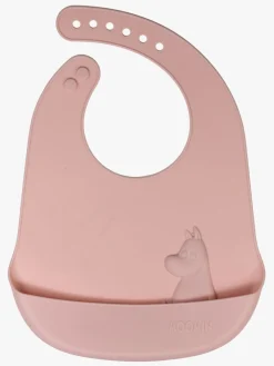 Mumin Spisetid-Mumitroldene Hagesmække Silikone 2-pak, Latte/Rosehip Pink