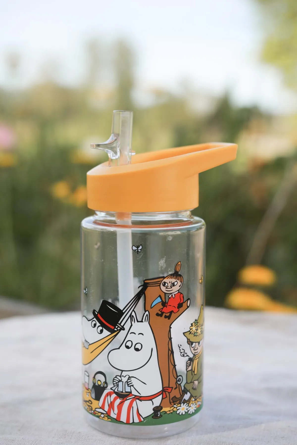 Mumin Spisetid-Mumitroldene Skærgård Drikkedunk i Plastik, Gul