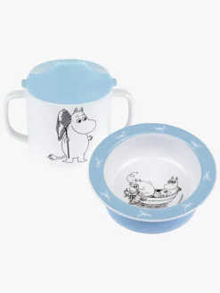 Mumin Mumitroldene Vand & Bad Spisesæt 2 Dele, Blå