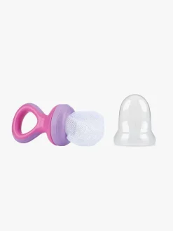 Nuby Spisetid-Nûby Fruit Nibbler m. Håndtag, Lyserød