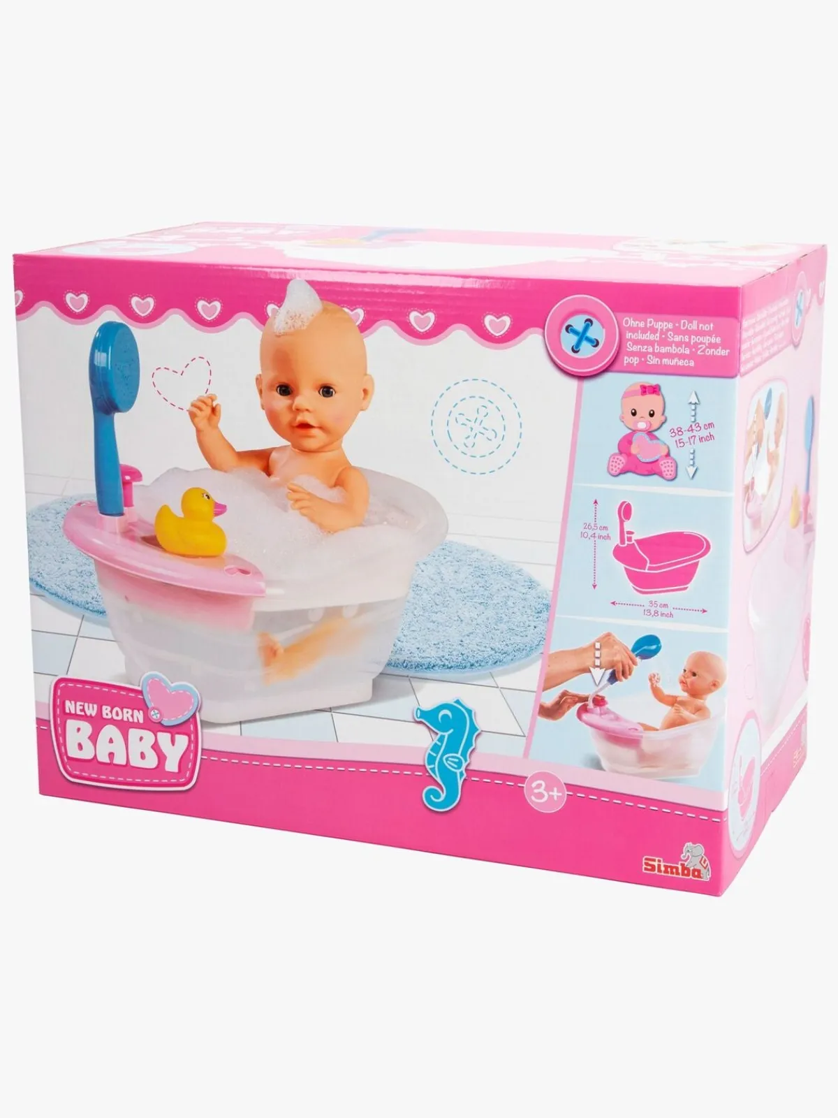 Legetøj Til Børn På 0-10 År|Dukker & Bamser|NewBornBaby New Born Baby Badekar med Bruser