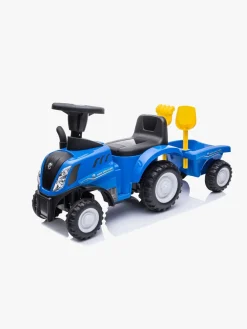 NewHolland Pedal- & Gåbiler-New Holland Gåbil med Trailer, Blå