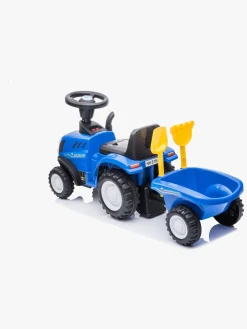 NewHolland Pedal- & Gåbiler-New Holland Gåbil med Trailer, Blå